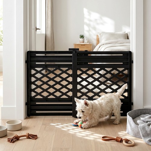 Adjustable expandable dog gate - dog,