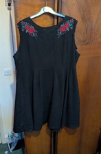 Hell Bunny Rose Embroidered Dress