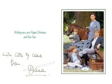  DIANA - PRINCESS OF WALES  AUTOGRAPH PHOTO SIGNED RARE