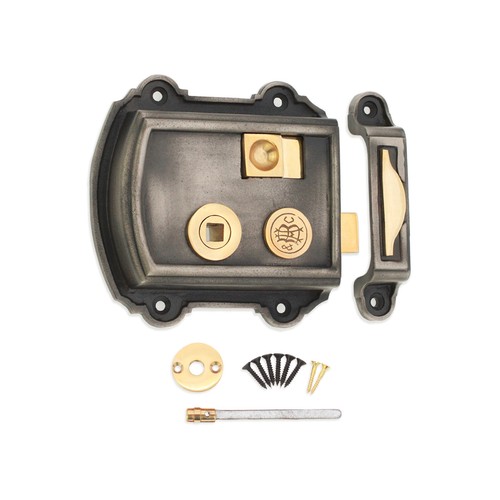 Rim latch victorian old - rim,
