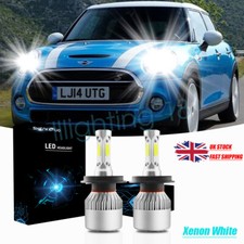 2pc H4 COB LED Headlight Bulbs