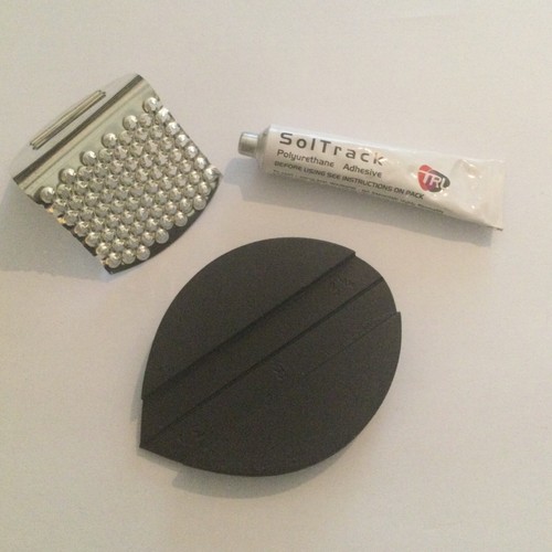 Shoe heel tip kit mens - shoe, with