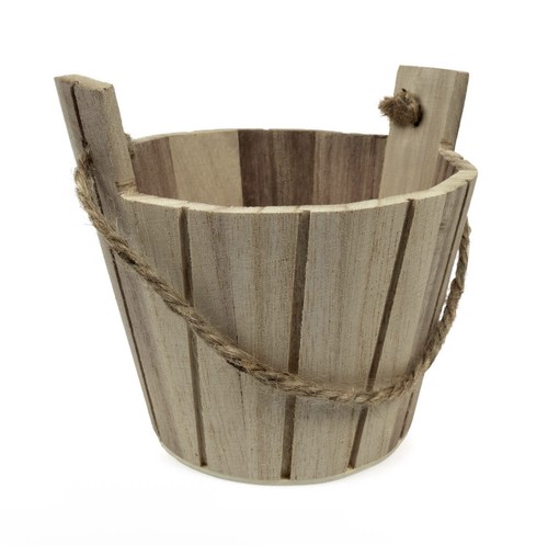 Mini wooden barrel miniature - wooden,