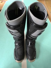 Gaerne SG12 Black Grey Motocross Boots Size UK9 EU43