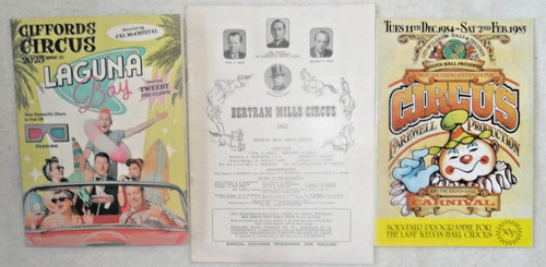 Circus programmes bertram - 3, programmes: