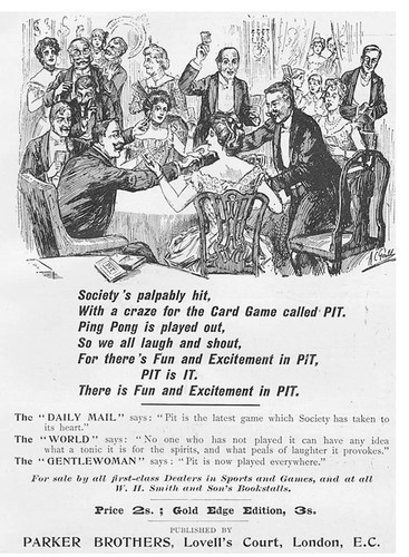 Parker brothers edwardian card - parker,