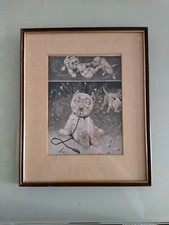 Bonzo The Dog G.E Studdy ' I Don't Know Where I Am?' Print Framed