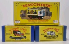 3X MATCHBOX CODE 2 MODELS MB38 NO62 Y-37 MICA CLUB MUSEUM DIECAST BOXED