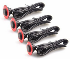 4Pcs Black Parking Sensors Car