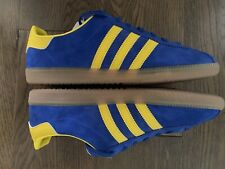 Adidas Stockholm Trainers 10 Boxed Originals Royal Blue Team Yellow 21 Used