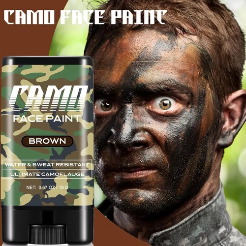 Camo face paint - camo,
