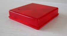 Square RED tail light lens