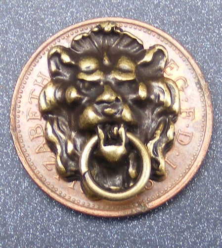 Dolls house door knocker metal - dolls,