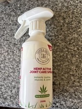 Hemp Active Joint Care Spray Instant Soothes Muscle Quick Absorb Dog Horse Oil
