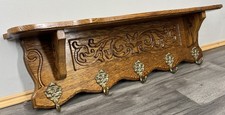 French Vintage Coat Rack Oak 5