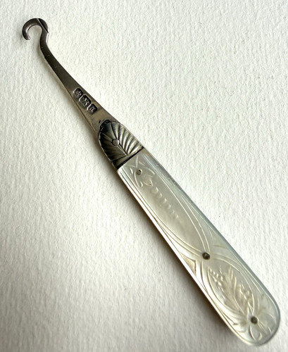 Antique silver mother - mother, pearl