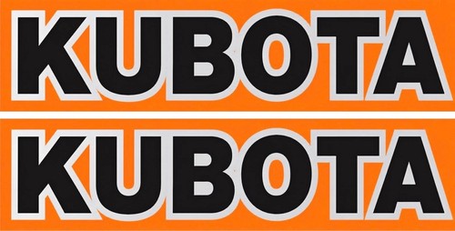 Kubota lawn mower decal - 2x,