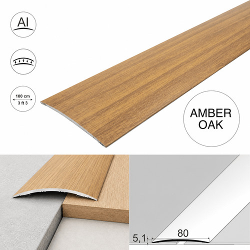 80mm wood effect aluminium - wood,