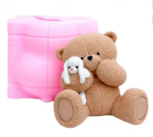 Silicone teddy bear mould with - silicone,
