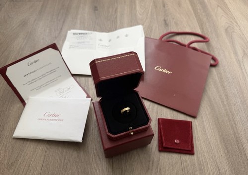 Cartier love ring 18ct yellow - love,