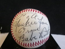 Babe Ruth - To a Yankee Fan  - Signed Baseball - Beautiful High Quality Replica