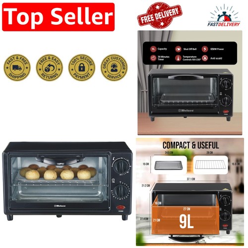 Compact toaster oven with - 9l,