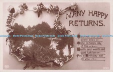 R709750 Many Happy Returns. E. A. Schwerdtfeger. London. PM. Long Melford R. S.