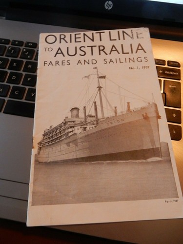 Orient line 1937 fares - 1937,