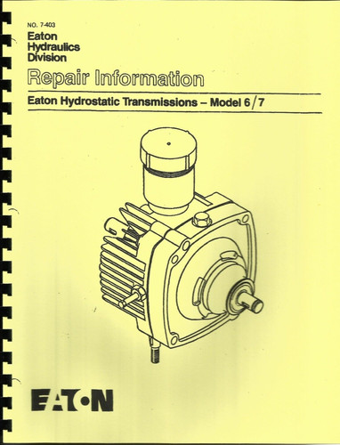 Eaton hydrostatic transmission - eaton,