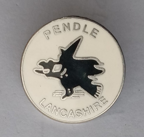 Pendle witch lancashire enamel - pendle,