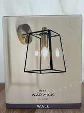 Next Black Warwick Wall Light.