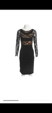 EMILIO PUCCI BLACK LACE DRESS IT 42 UK 10