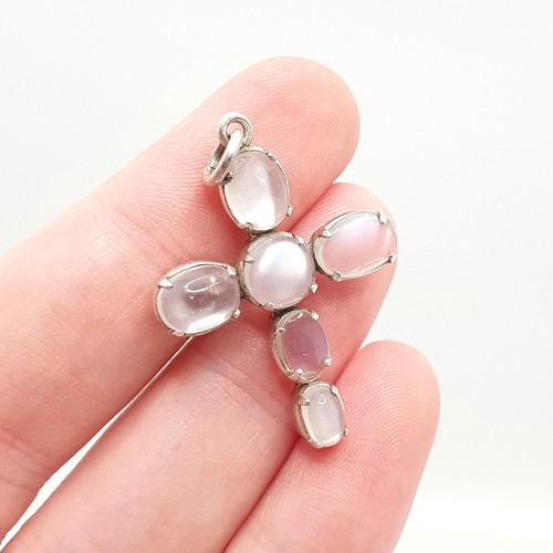 Antique solid silver - solid, moonstone