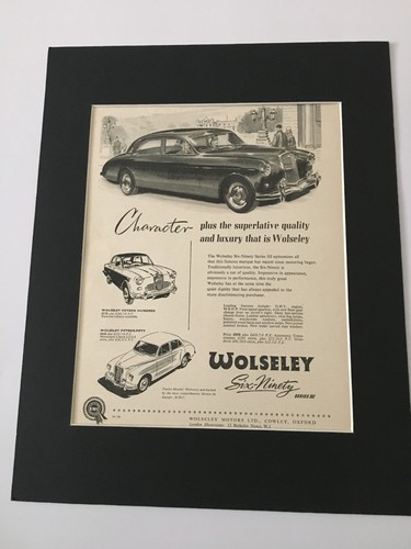 Wolseley six ninety - six, series