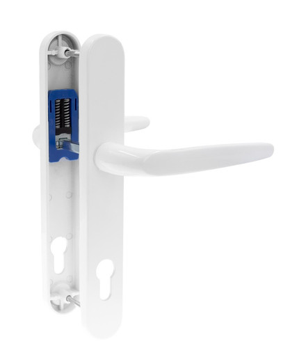 Upvc white door handle - door, sparta