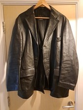 Vintage Mens Leather Jacket Xl