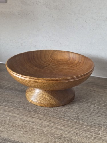 Vintage hand turned wooden - hand,