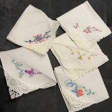 Vintage Handkerchief Lot of 5