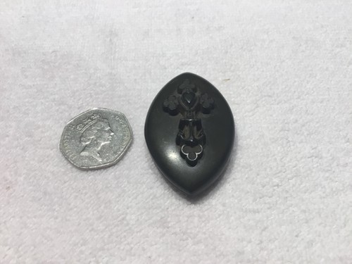 Victorian vulcanite locket - victorian,