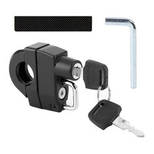 Compact Helmet Lock With Keys For Handlebars Motorcycles Scooters Mopeds