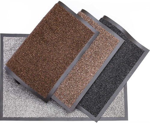 Rubber backed door mat - backed,
