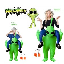 Inflatable Alien Costume Blow up Fancy Dress Funny Ride on Halloween Costumes