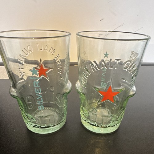 Heineken silver half pint - 2x,