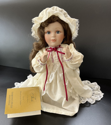 Vintage porcelain doll - porcelain,