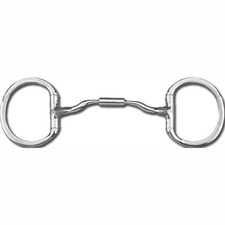 Myler Eggbutt without Hooks and Low Port Comfort Snaffle MB 04