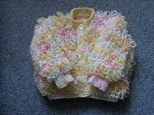 Baby Loopy Cardigan in Lemon