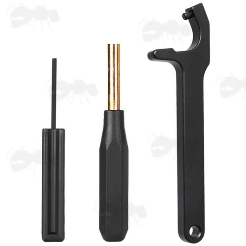 Three piece pistol tool kit - piece,