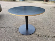 Used Black Round Meeting Table