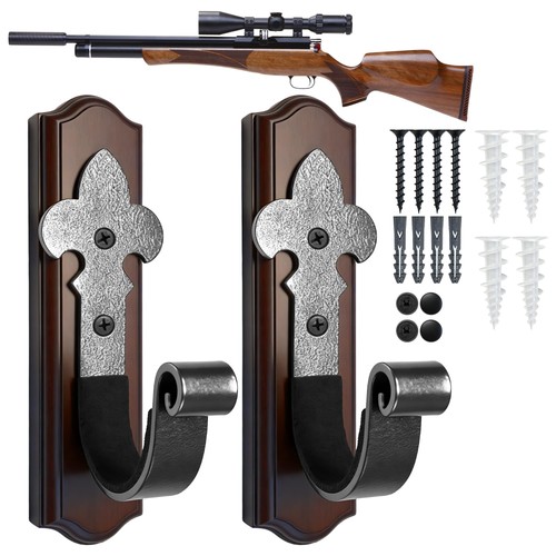 Wall gun rack - metal, hook