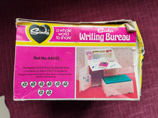 Vintage 1980s Sindy Pedigree Writing Bureau Ottoman Desk Furniture